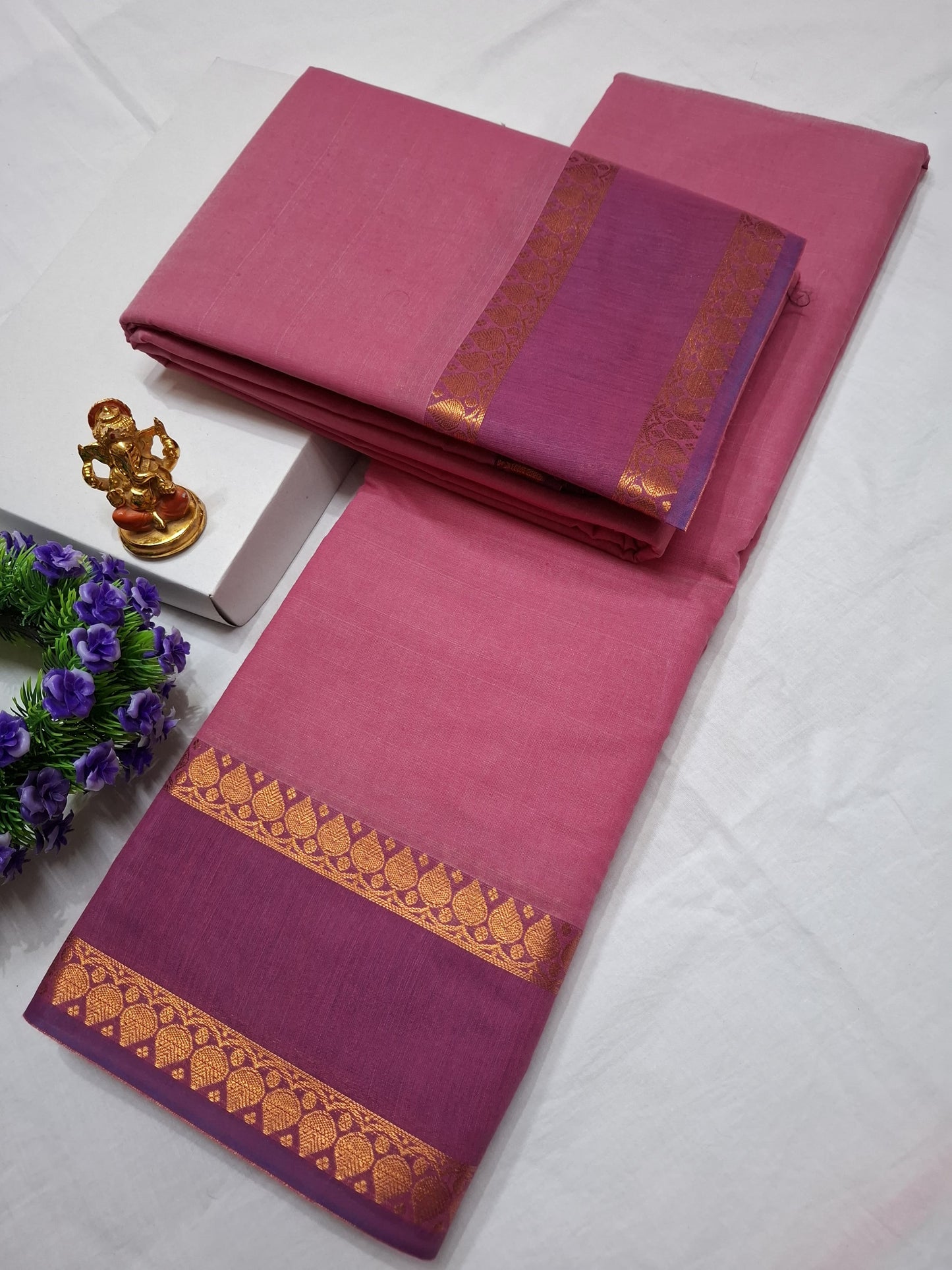 Kota Cotton Plain Saree