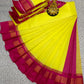 Silk Cotton Plain Saree