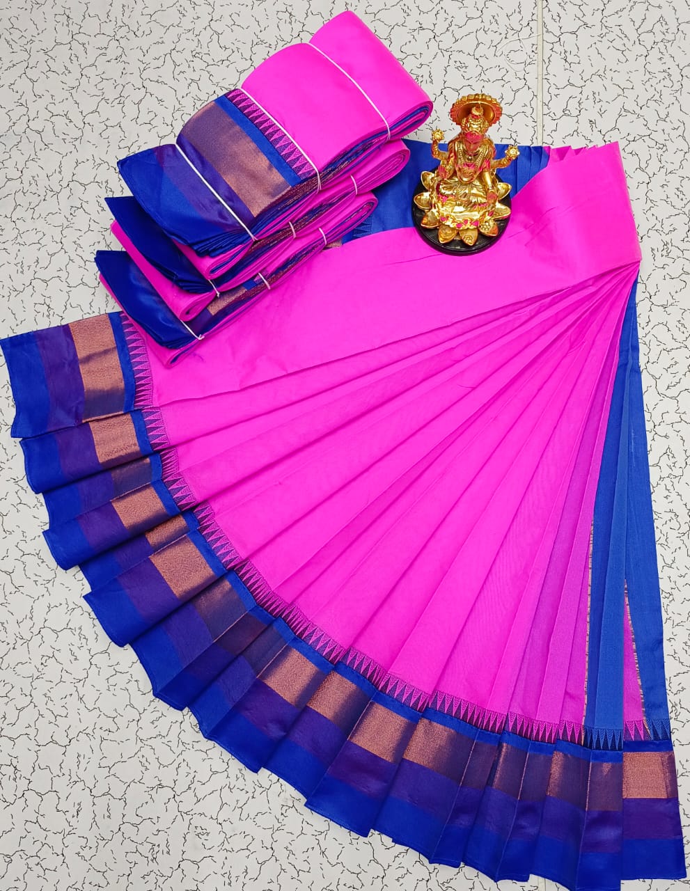 Silk Cotton Plain Saree