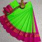 Silk Cotton Plain Saree