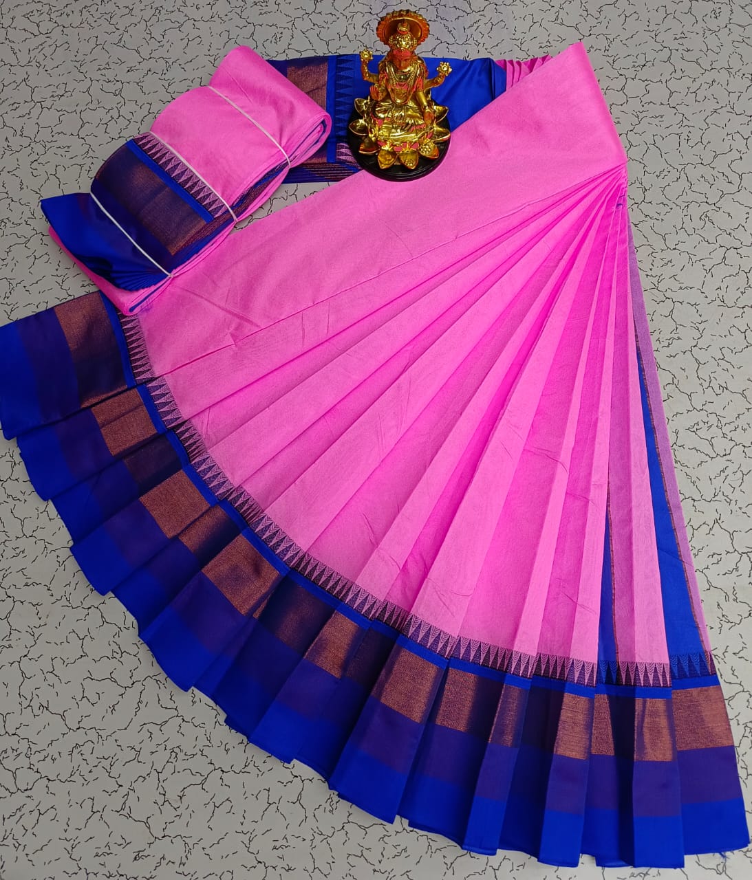 Silk Cotton Plain Saree