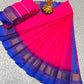 Silk Cotton Plain Saree