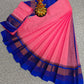 Silk Cotton Plain Saree