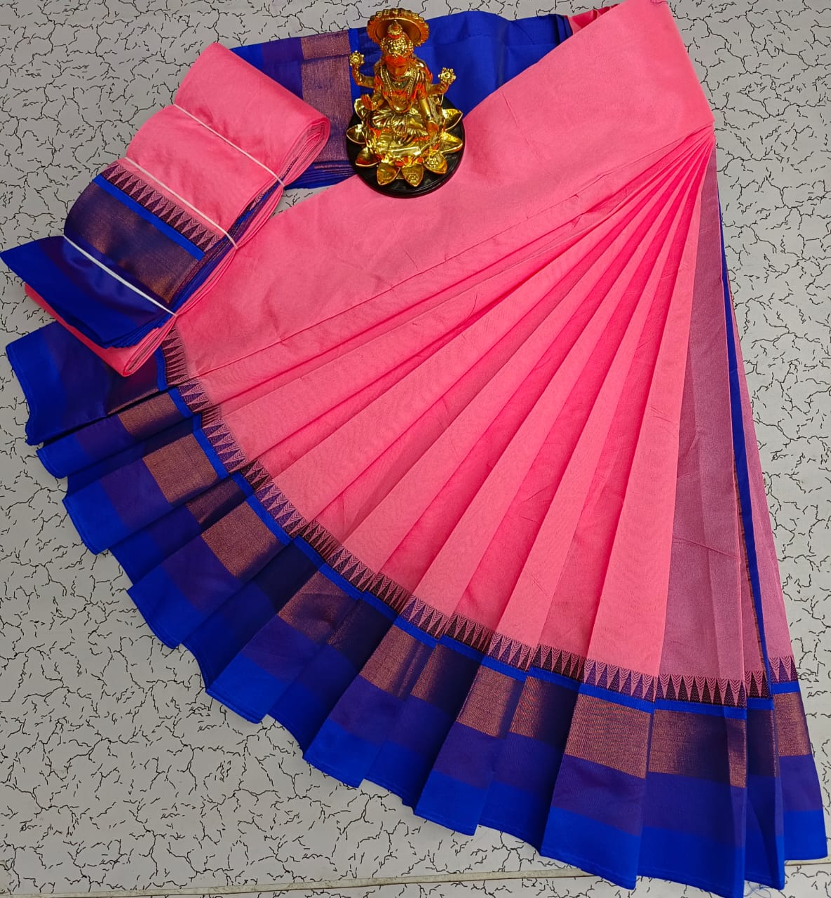 Silk Cotton Plain Saree