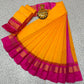 Silk Cotton Plain Saree