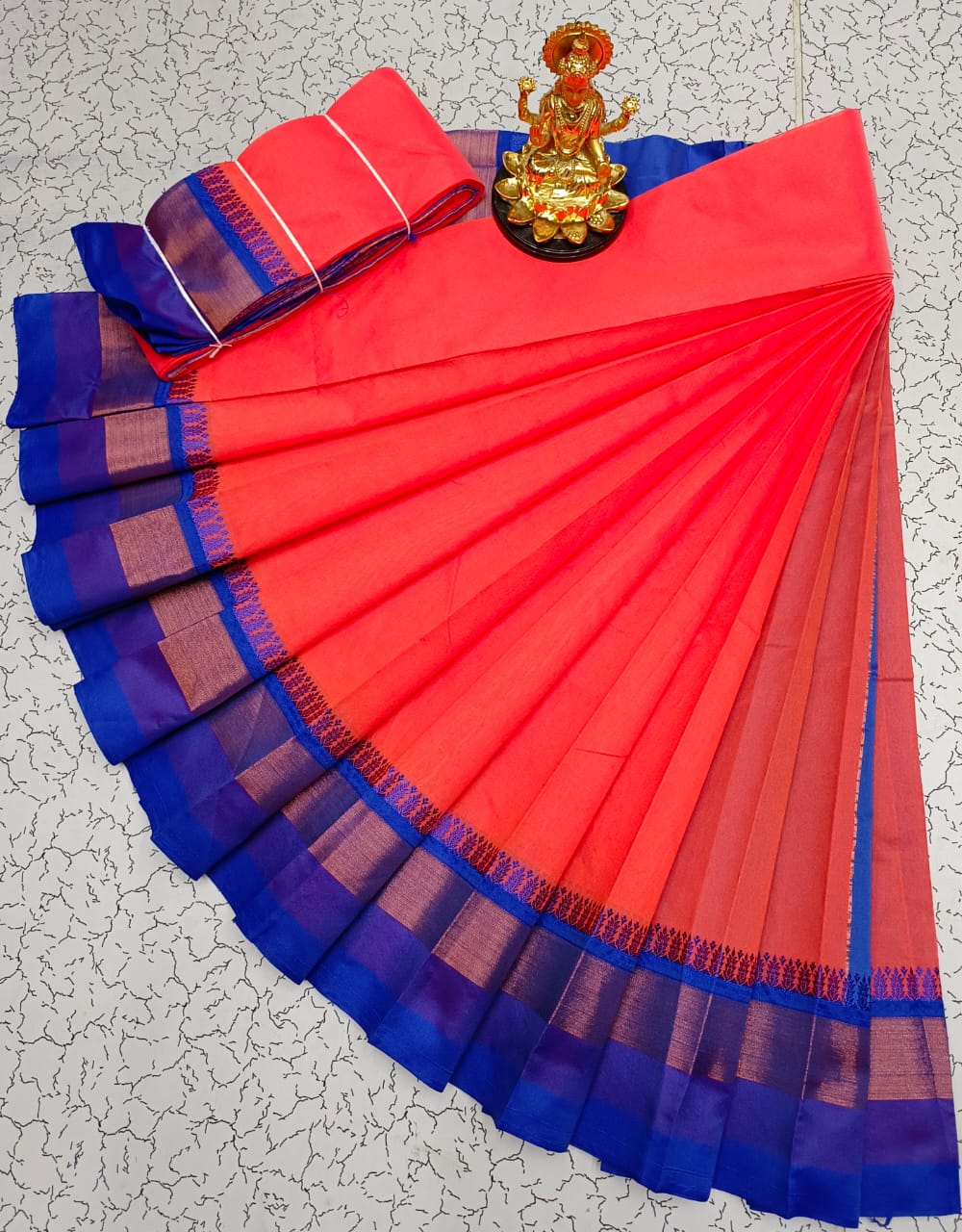 Silk Cotton Plain Saree