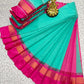 Silk Cotton Plain Saree