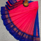 Silk Cotton Plain Saree