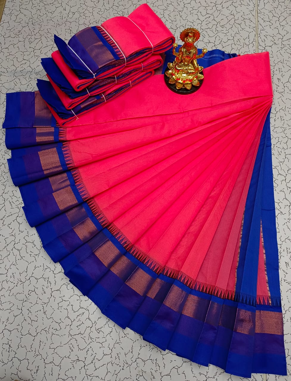 Silk Cotton Plain Saree