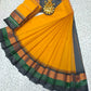 Silk Cotton Plain Saree