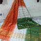 Kota viscose silk tricolor trianga saree