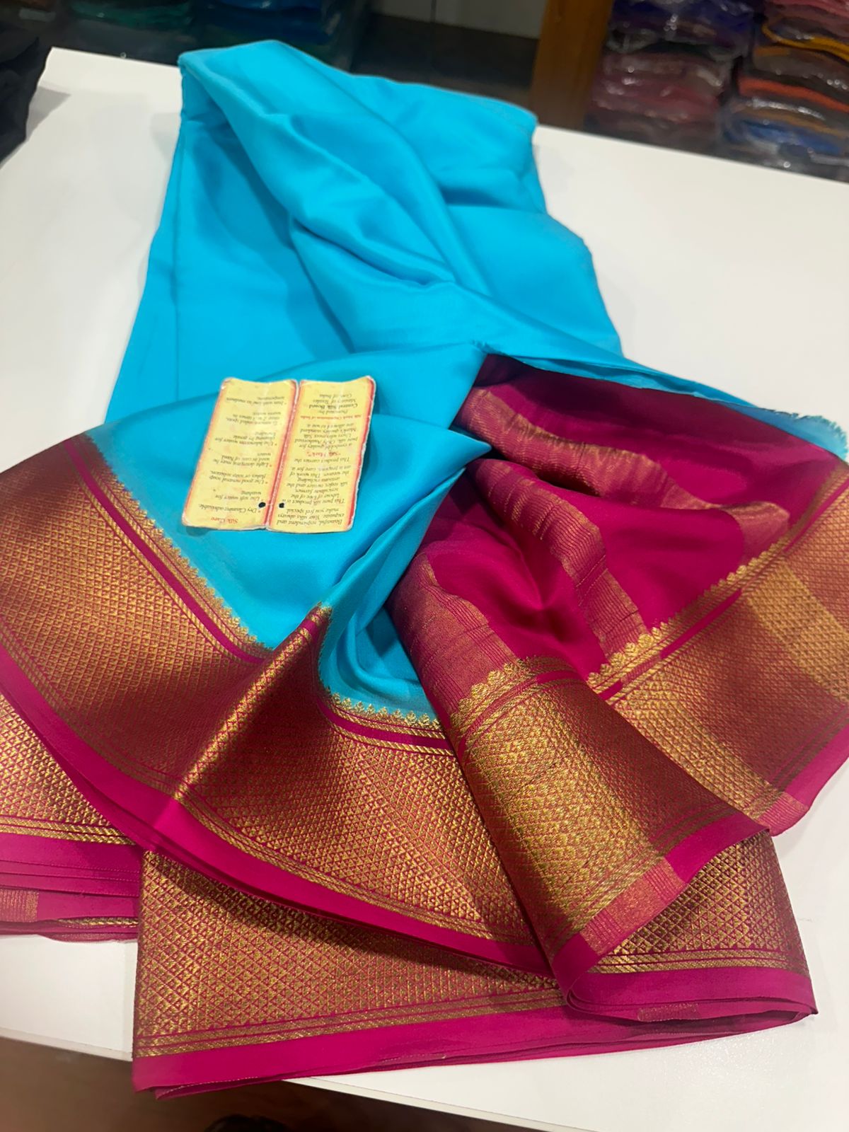 Ksic thickness pure mysore silk 110 count saree