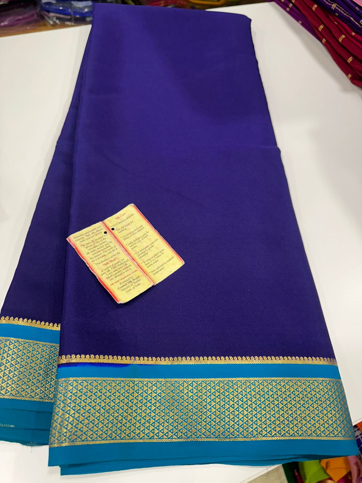 Ksic thickness pure mysore silk 110 count saree