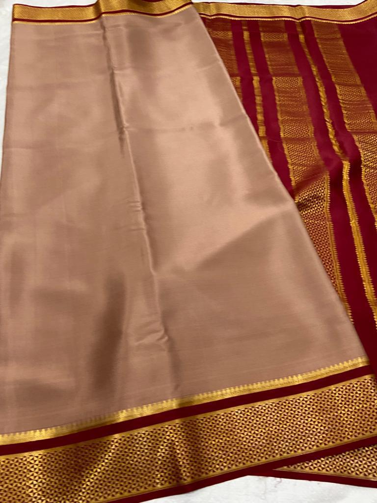 Ksic thickness pure mysore silk 110 count saree