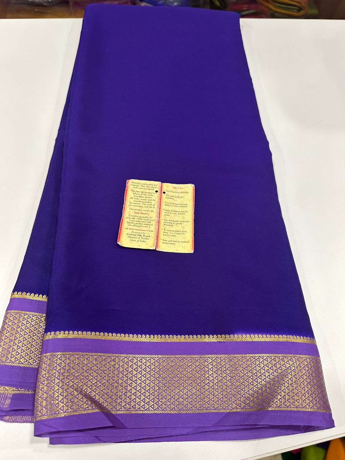 Ksic thickness pure mysore silk 110 count saree