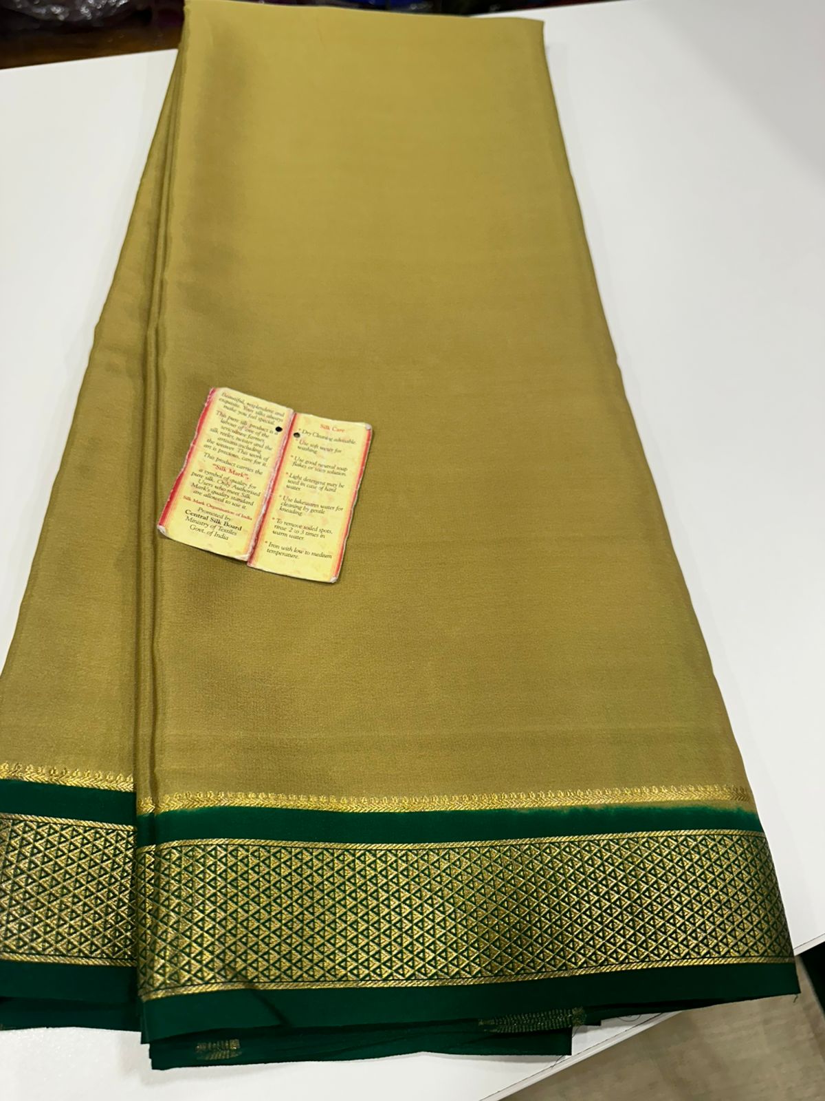 Ksic thickness pure mysore silk 110 count saree