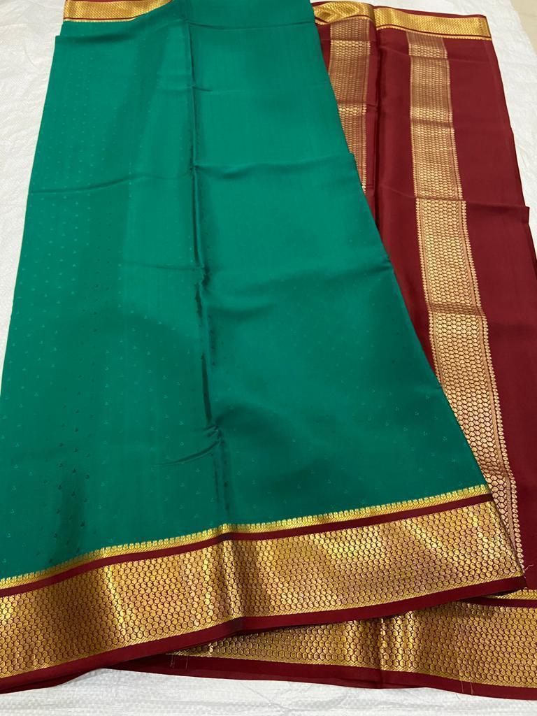 Buy Yellow Mysore silk Saree Online – Gaatakatha