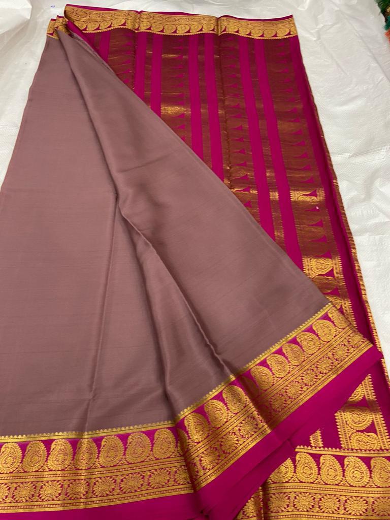 Ksic thickness pure mysore silk 110 count saree