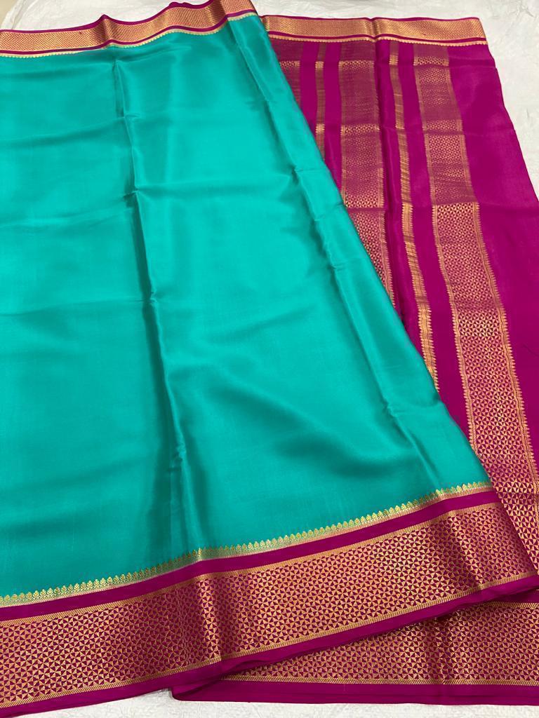 Buy Pink Mysore Silk Printed Saree Online at Best Price in India on  Naaptol.com