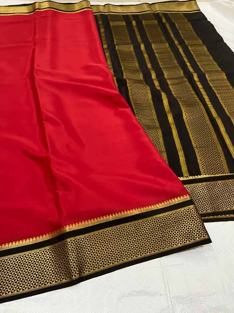 Silk Mark Certified Pure Mysore Silk Saree With Rich Pallu - Etsy