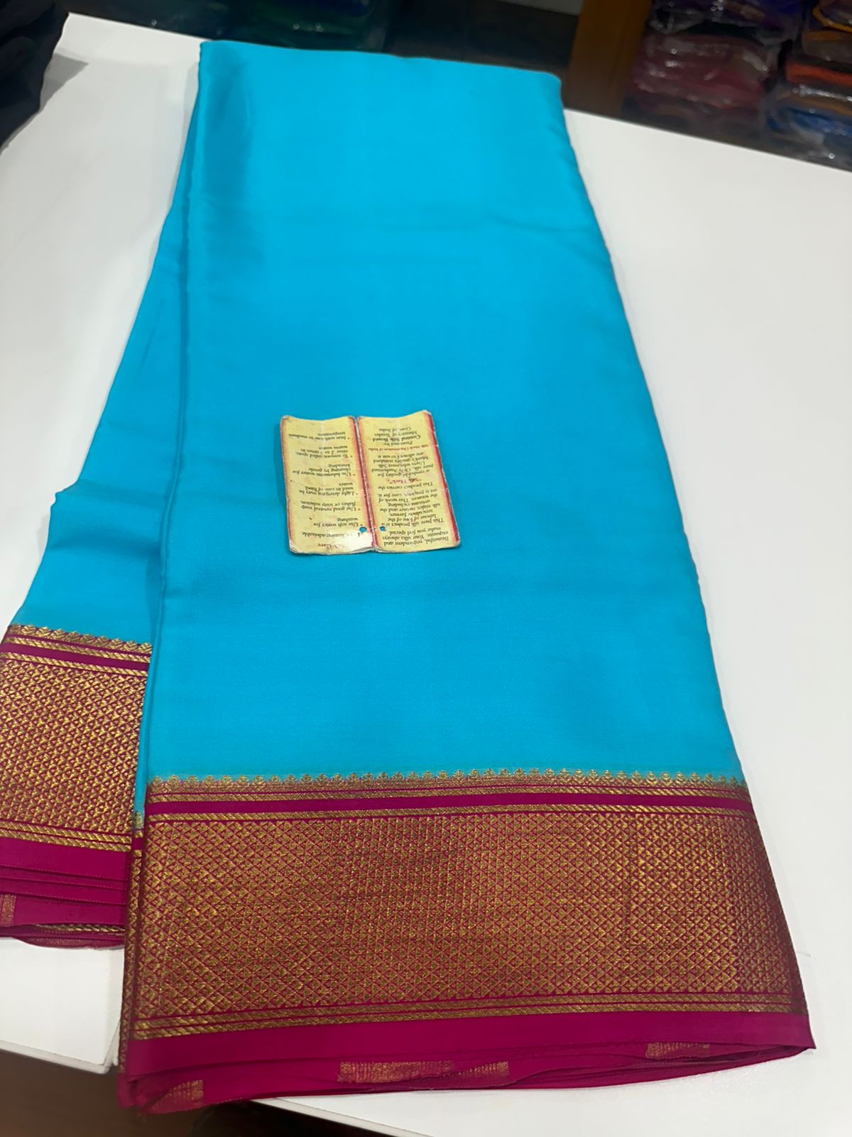 Ksic thickness pure mysore silk 110 count saree