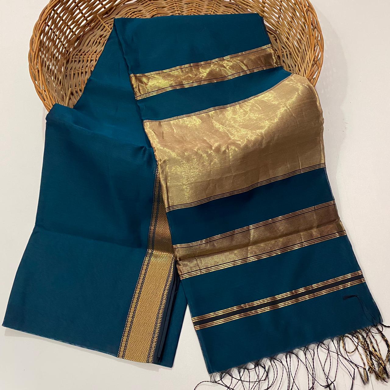 Maheshwari Handwoven Silk Cotton Saree