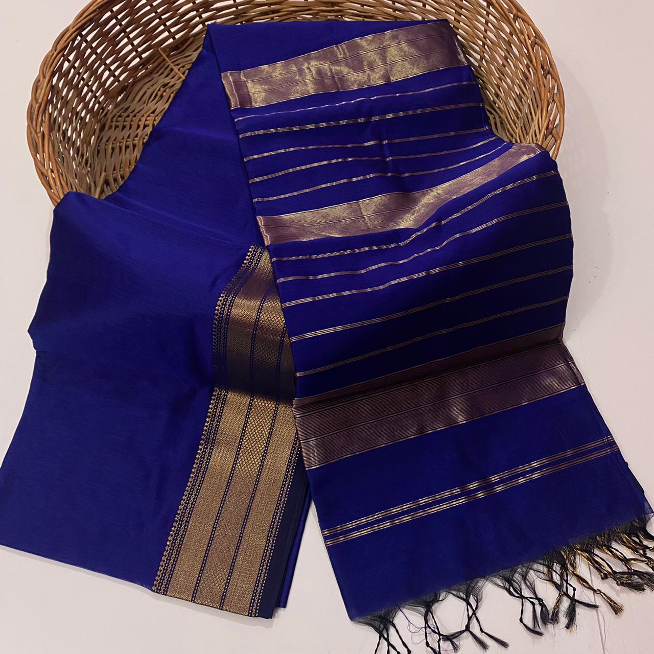 Maheshwari Handwoven Silk Cotton Saree