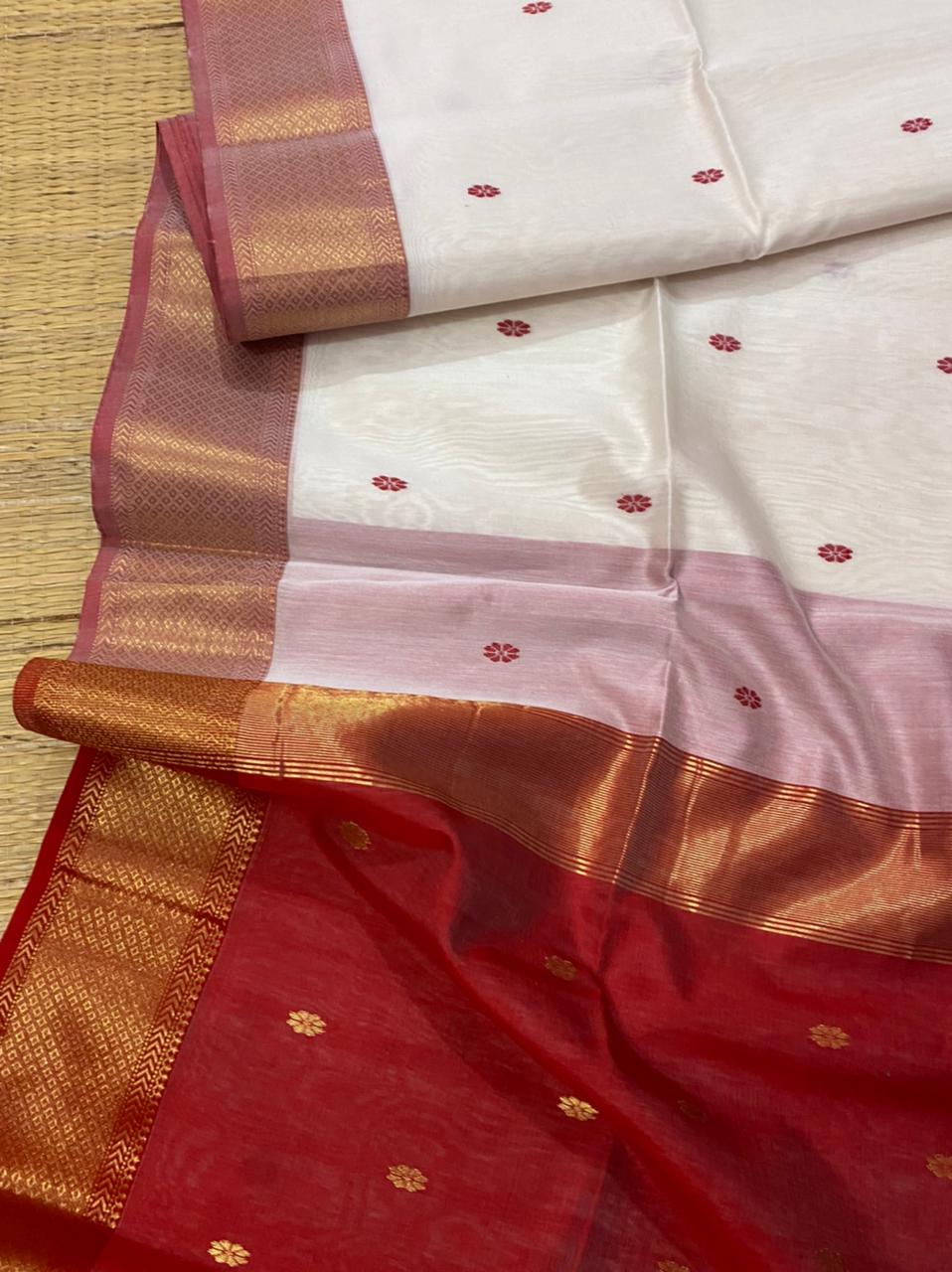 Maheshwari Silk Cotton Butta Saree