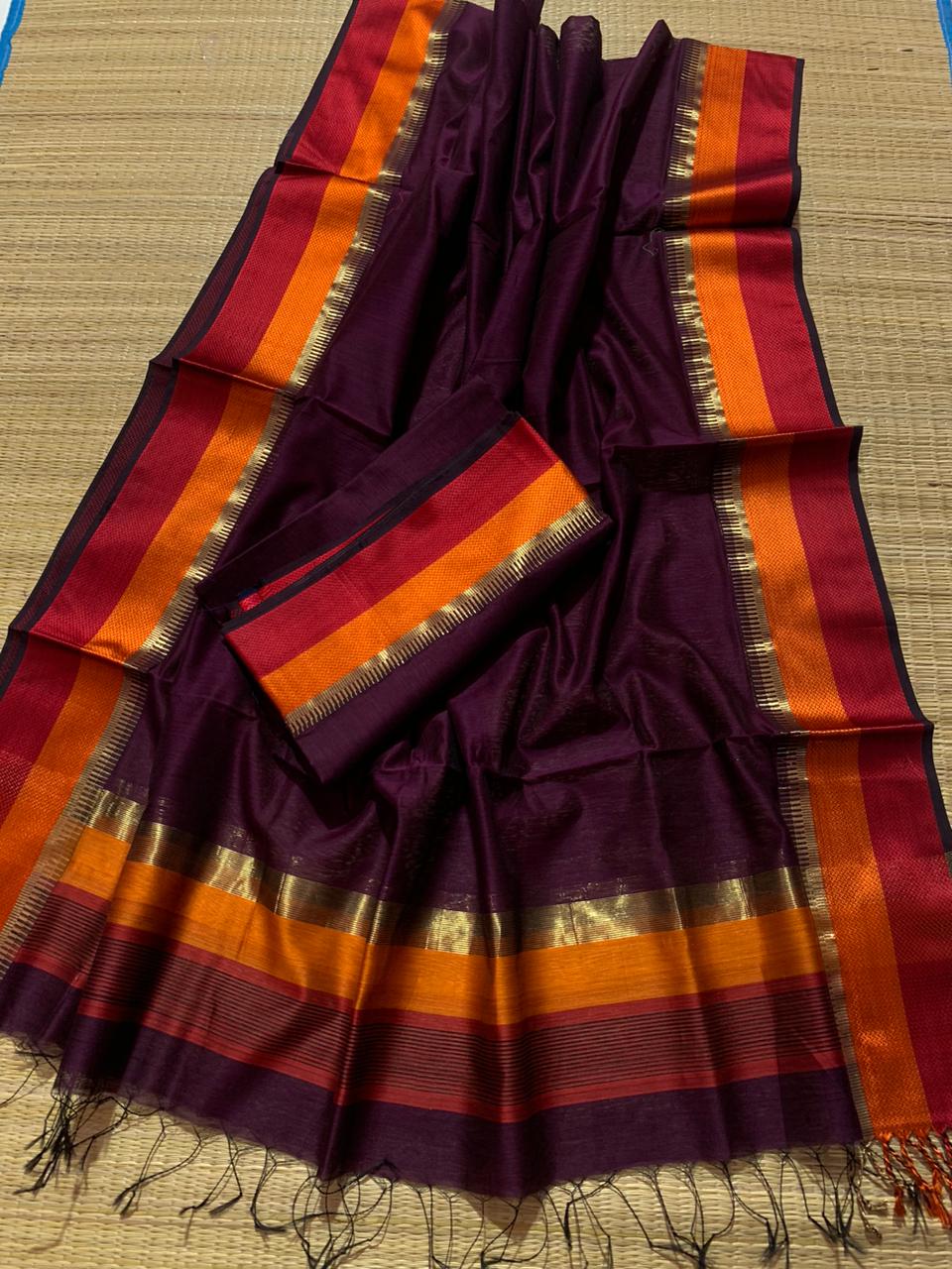 Maheshwari silk cotton dress material