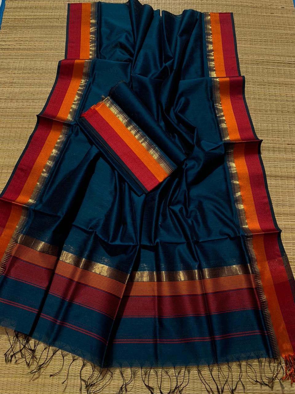 Maheshwari silk cotton dress material