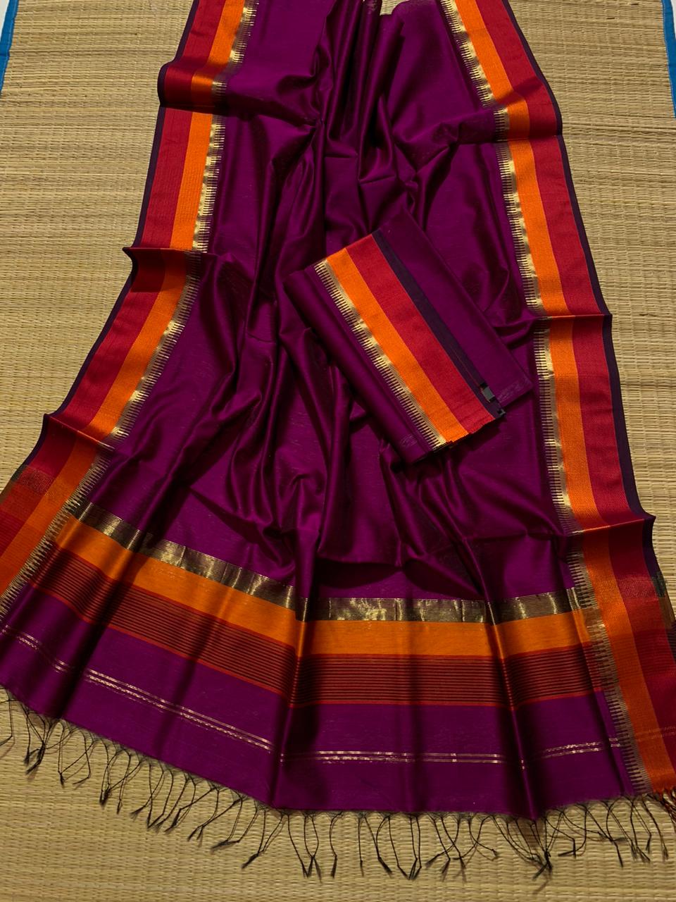 Maheshwari silk cotton dress material