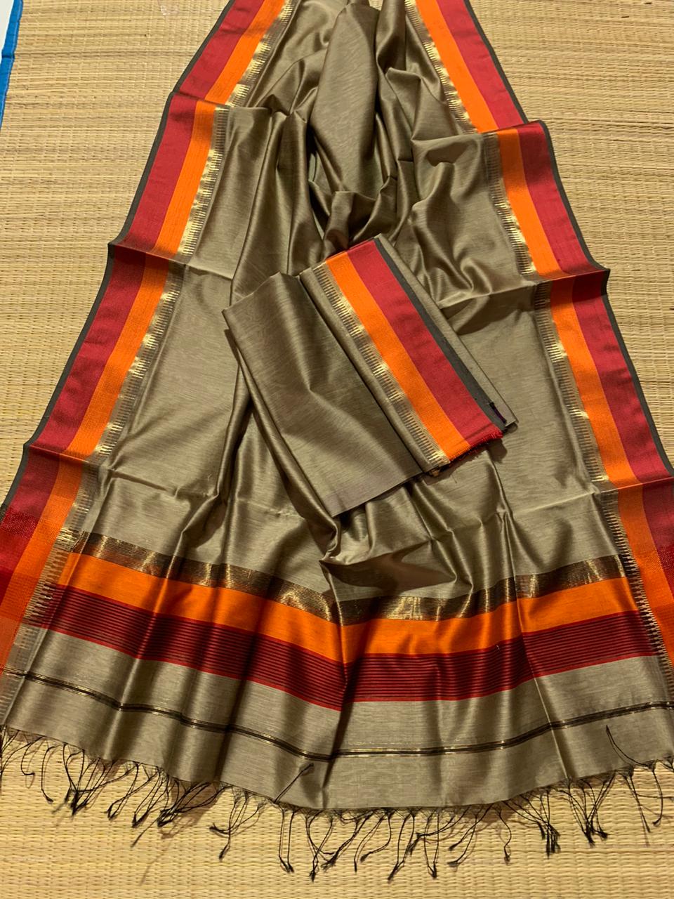 Maheshwari silk cotton dress material