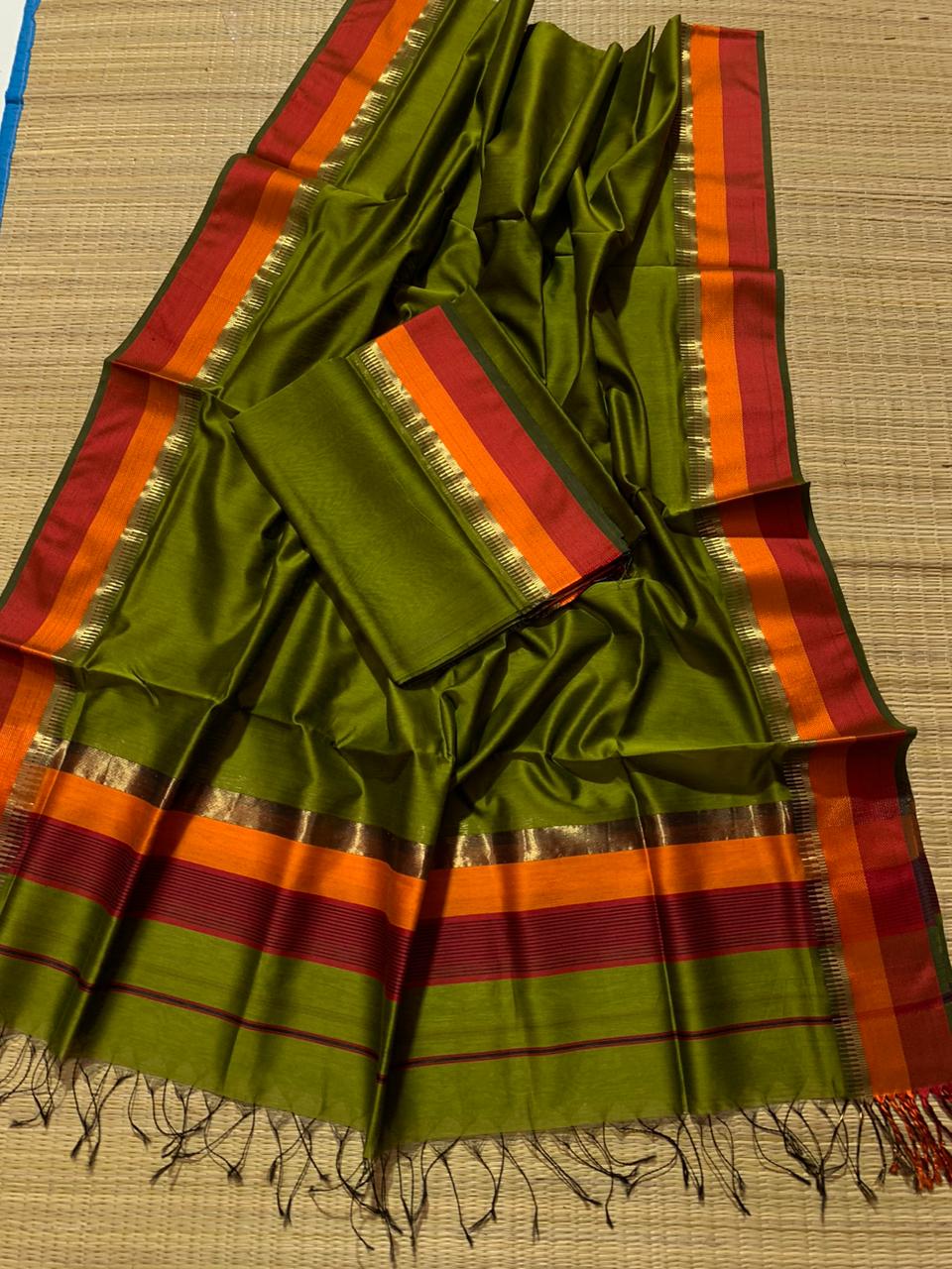 Maheshwari silk cotton dress material