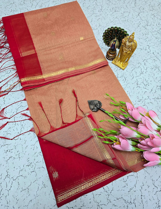 Maheswari-style Silk Cotton Saree