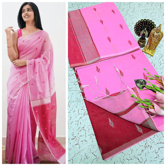 Maheswari-style Silk Cotton Saree