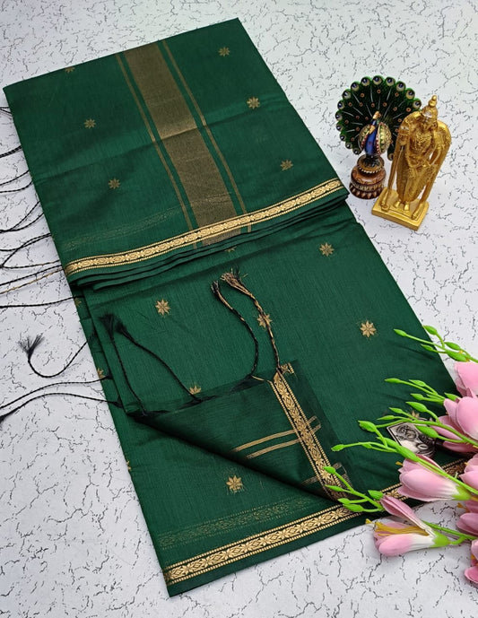 Maheswari-style Silk Cotton Saree