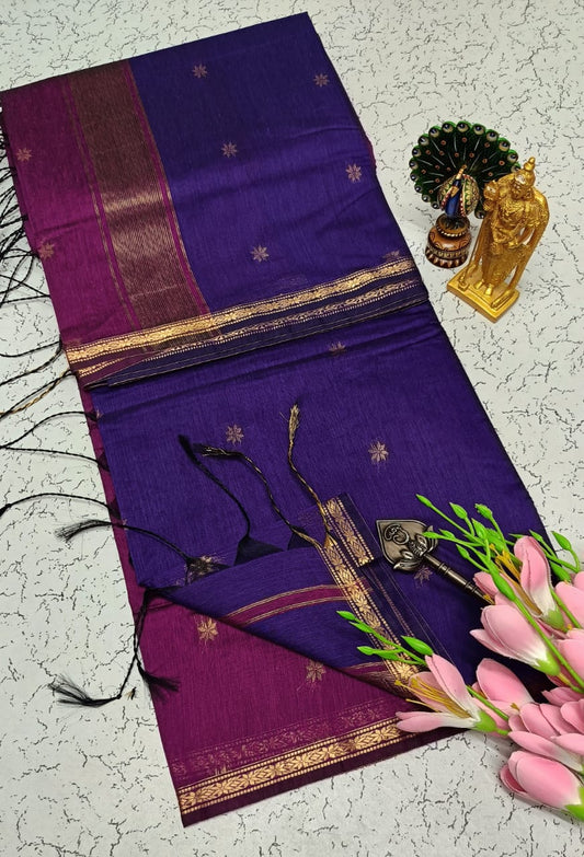 Maheswari-style Silk Cotton Saree