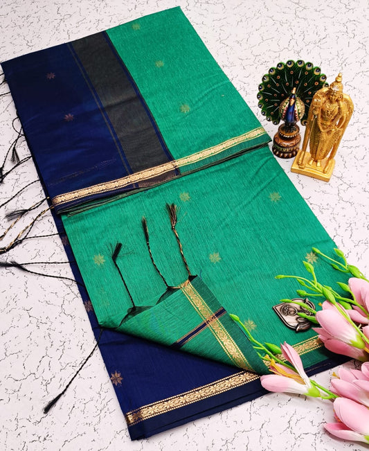 Maheswari-style Silk Cotton Saree
