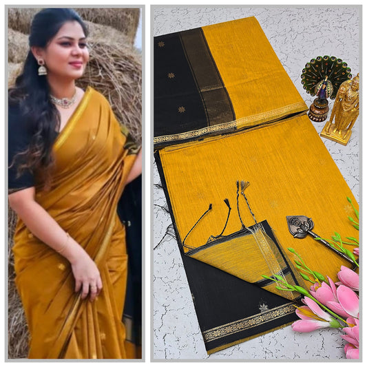 Maheswari-style Silk Cotton Saree