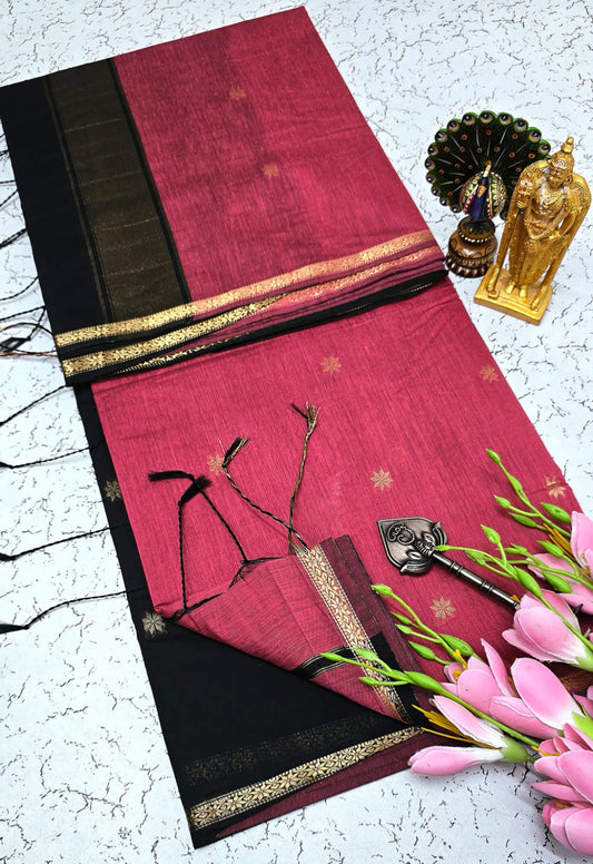 Maheswari-style Silk Cotton Saree