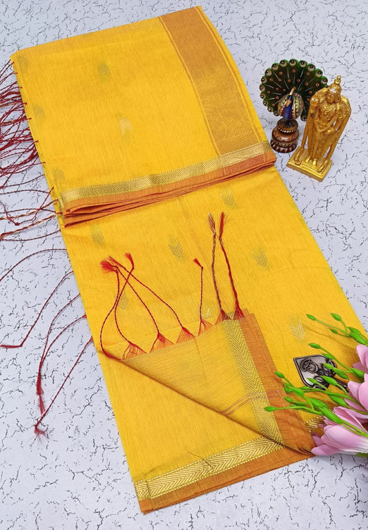 Maheswari-style Silk Cotton Saree
