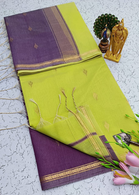 Maheswari-style Silk Cotton Saree