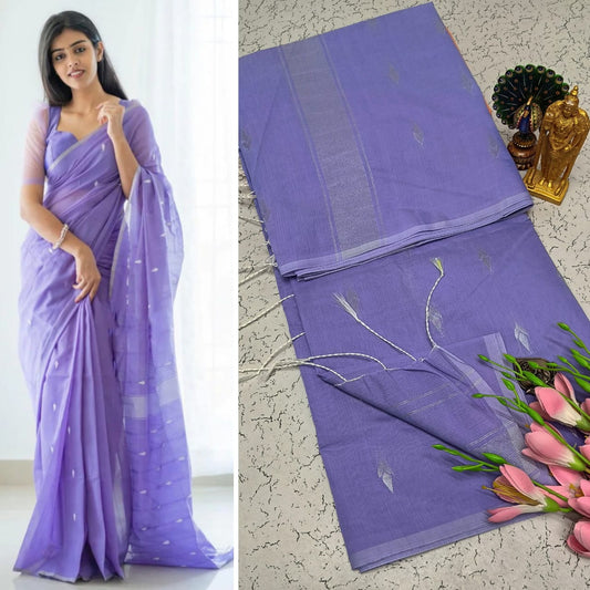 Maheswari-style Silk Cotton Saree