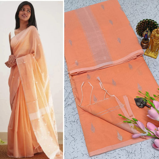 Maheswari-style Silk Cotton Saree
