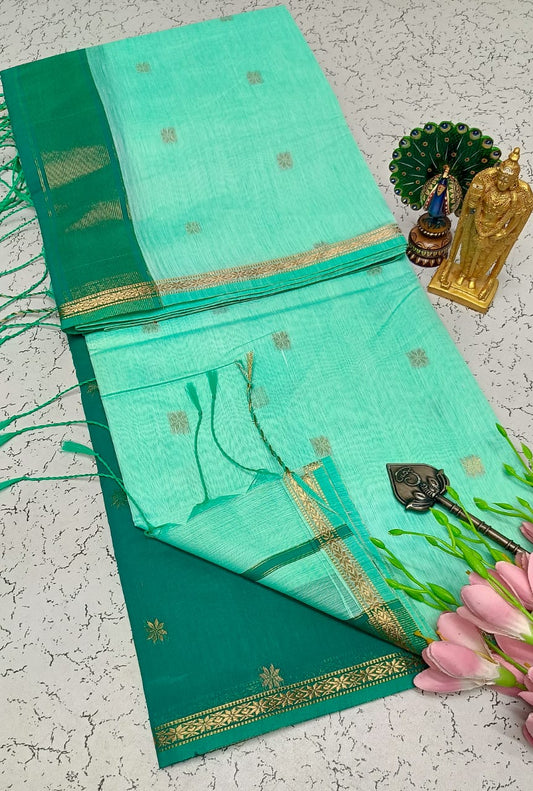 Maheswari-style Silk Cotton Saree