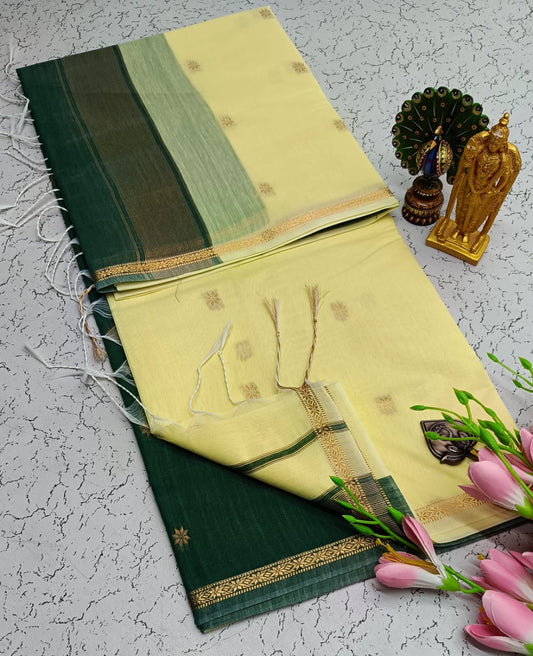Maheswari-style Silk Cotton Saree