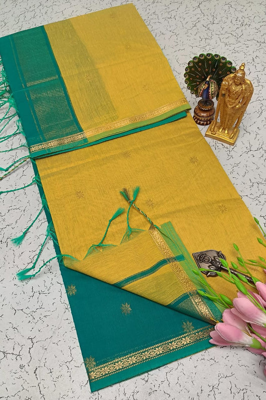 Maheswari-style Silk Cotton Saree