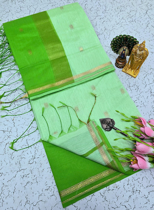 Maheswari-style Silk Cotton Saree