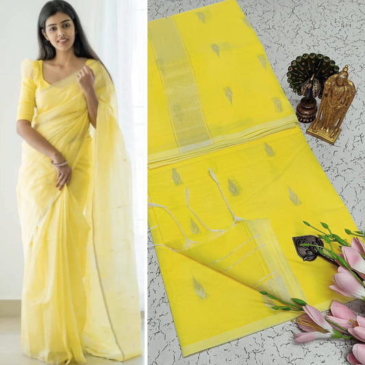 Maheswari-style Silk Cotton Saree