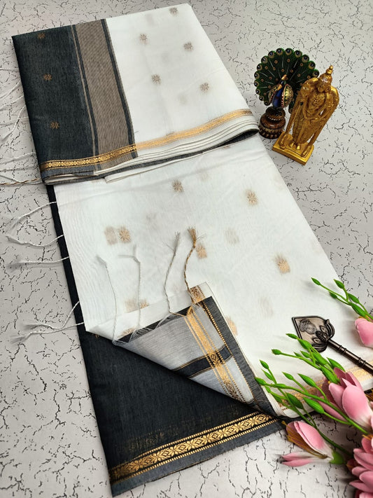 Maheswari-style Silk Cotton Saree